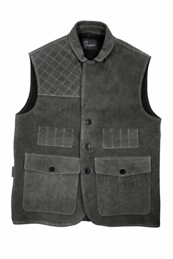 Gilet de chasse en cuir, Leather hunting vest